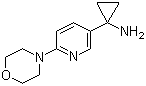1-[6-(4-吗啉基)-3-吡啶基]环丙胺分子结构 (CAS 566161-18-0)