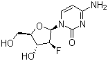 CAS 登录号：56632-83-8, 4-氨基-1-(2-脱氧-2-氟-beta-D-阿拉伯呋喃基)-2(1H)-嘧啶酮