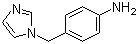 CAS # 56643-85-7, 4-(1H-Imidazol-1-ylmethyl)aniline, 1-(4-Aminobenzyl)-1H-imidazole