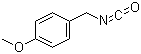 4-甲氧苄基异氰酸酯分子结构 (CAS 56651-60-6)