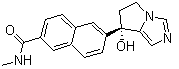 CAS # 566939-85-3, Orteronel, TAK-700 (S-form), 6-[(7S)-7-Hydroxy-6,7-dihydro-5H-pyrrolo[1,2-c]imidazol-7-yl]-N-methyl-2-naphthalenecarboxamide