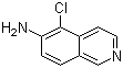 structure of CAS# 566943-99-5, 5-氯异喹啉-6-胺