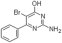 structure of CAS# 56741-95-8, 2-氨基-5-溴-6-苯基嘧啶-4-醇