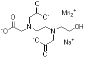 CAS 登录号：56779-88-5, N-[2-[二(羧甲基)氨基]乙基]-N-(2-羟基乙基)甘氨酸锰络合物钠盐
