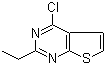 structure of CAS# 56844-11-2, 4-氯-2-乙基噻吩并[2,3-d]嘧啶