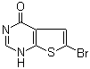 6-溴噻吩并[2,3-d]嘧啶-4(1H)-酮分子结构 (CAS 56844-40-7)