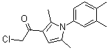 structure of CAS# 568559-39-7, 2-氯-1-[1-(3,4-二甲基苯基)-2,5-二甲基-1H-吡咯-3-基]乙酮