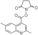 structure of CAS# 569355-30-2, 2,6-二甲基-4-喹啉羧酸 N-羟基丁二酰亚胺酯