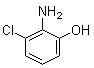 2-氨基-3-氯苯酚分子结构 (CAS 56962-00-6)
