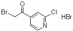 2-溴-1-(2-氯吡啶-4-基)乙酮氢溴酸盐分子结构 (CAS 569667-89-6)