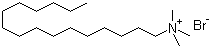 十六烷基三甲基溴化铵分子结构 (CAS 57-09-0)