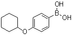 [4-(环己基氧基)苯基]硼酸分子结构 (CAS 570398-88-8)