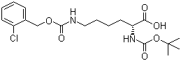 structure of CAS# 57096-11-4, Boc-N'-(2-chloro-Cbz)-D-lysine