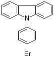 9-(4-溴苯基)咔唑分子结构 (CAS 57102-42-8)