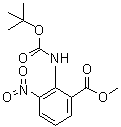 CAS 登录号：57113-90-3, 2-(叔丁氧羰基氨基)-3-硝基苯甲酸甲酯