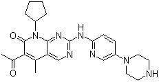 Palbociclib分子结构 (CAS 571190-30-2)