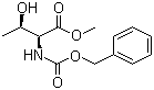 structure of CAS# 57224-63-2, N-Carbobenzyloxy-L-threonine methyl ester