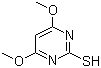 CAS # 57235-35-5, 2-Mercapto-4,6-dimethoxypyrimidine, 4,6-Dimethoxy-2-mercaptopyrimidine