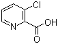 3-氯-2-吡啶甲酸分子结构 (CAS 57266-69-0)