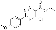 5-氯-3-(4-甲氧基苯基)-1,2,4-三嗪-6-羧酸乙酯分子结构 (CAS 572920-44-6)