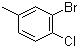 3-溴-4-氯甲苯分子结构 (CAS 57310-39-1)