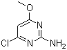 structure of CAS# 5734-64-5, 2-氨基-4-氯-6-甲氧基嘧啶