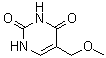 5-(甲氧基甲基)尿嘧啶分子结构 (CAS 57346-43-7)