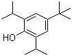 4-叔丁基-2,6-二异丙基苯酚分子结构 (CAS 57354-65-1)