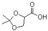 structure of CAS# 5736-06-1, 2,2-二甲基-1,3-二氧杂环戊烷-4-羧酸