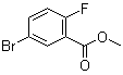 5-溴-2-氟苯甲酸甲酯分子结构 (CAS 57381-59-6)