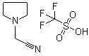 N-氰甲基吡咯烷鎓三氟甲烷磺酸盐分子结构 (CAS 573987-48-1)