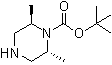structure of CAS# 574007-62-8, (2R,6R)-2,6-二甲基-1-哌嗪羧酸叔丁酯