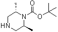 structure of CAS# 574007-66-2, (2S,6S)-2,6-二甲基-1-哌嗪羧酸叔丁酯