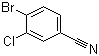 4-溴-3-氯苯腈分子结构 (CAS 57418-97-0)