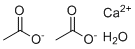 一水乙酸钙分子结构 (CAS 5743-26-0)