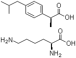 structure of CAS# 57469-77-9, 布洛芬赖氨酸盐