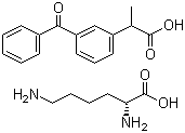 赖氨酸酮基布洛芬分子结构 (CAS 57469-78-0)