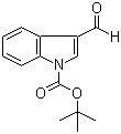 structure of CAS# 57476-50-3, 3-甲酰基-1H-吲哚-1-羧酸叔丁酯