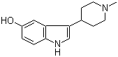 structure of CAS# 57477-39-1, 3-(1-甲基-4-哌啶基)-1H-吲哚-5-醇