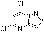5,7-二氯吡唑并[1,5-a]嘧啶分子结构 (CAS 57489-77-7)