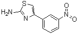 structure of CAS# 57493-24-0, 4-(3-Nitrophenyl)thiazol-2-amine