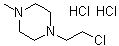 structure of CAS# 5753-26-4, 1-(2-Chloroethyl)-4-methylpiperazine dihydrochloride