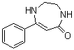structure of CAS# 57552-95-1, 7-Phenyl-2,3,4,5-tetrahydro-1H-1,4-diazepin-5-one