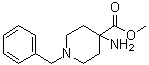 4-氨基-1-苄基-4-哌啶羧酸甲酯分子结构 (CAS 57611-57-1)
