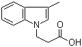 structure of CAS# 57662-47-2, 3-(3-甲基-1H-吲哚-1-基)丙酸