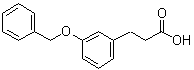 structure of CAS# 57668-34-5, 3-(Phenylmethoxy)benzenepropanoic acid