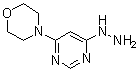 structure of CAS# 5767-36-2, 4-(6-肼基-4-嘧啶基)吗啉