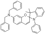 CAS 登录号：57771-08-1, 1',3'-二氢-3',3'-二甲基-1'-苯基-N,N-二(苯基甲基)螺[2H-1-苯并吡喃-2,2'-[2H]吲哚]-7-胺