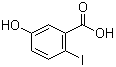 5-羟基-2-碘苯甲酸分子结构 (CAS 57772-57-3)