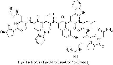 structure of CAS# 57773-63-4, 曲普瑞林